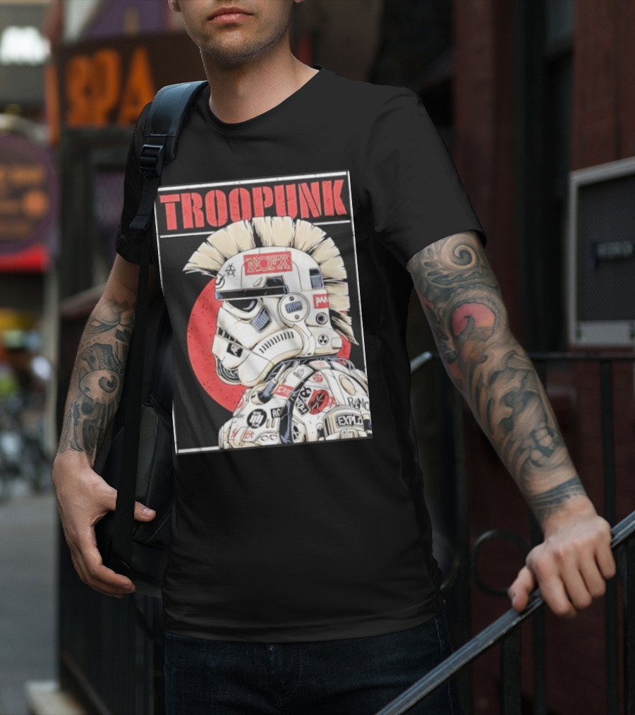 TROOPUNK NOFX Punk Rock Star Wars Stormtrooper T-Shirt