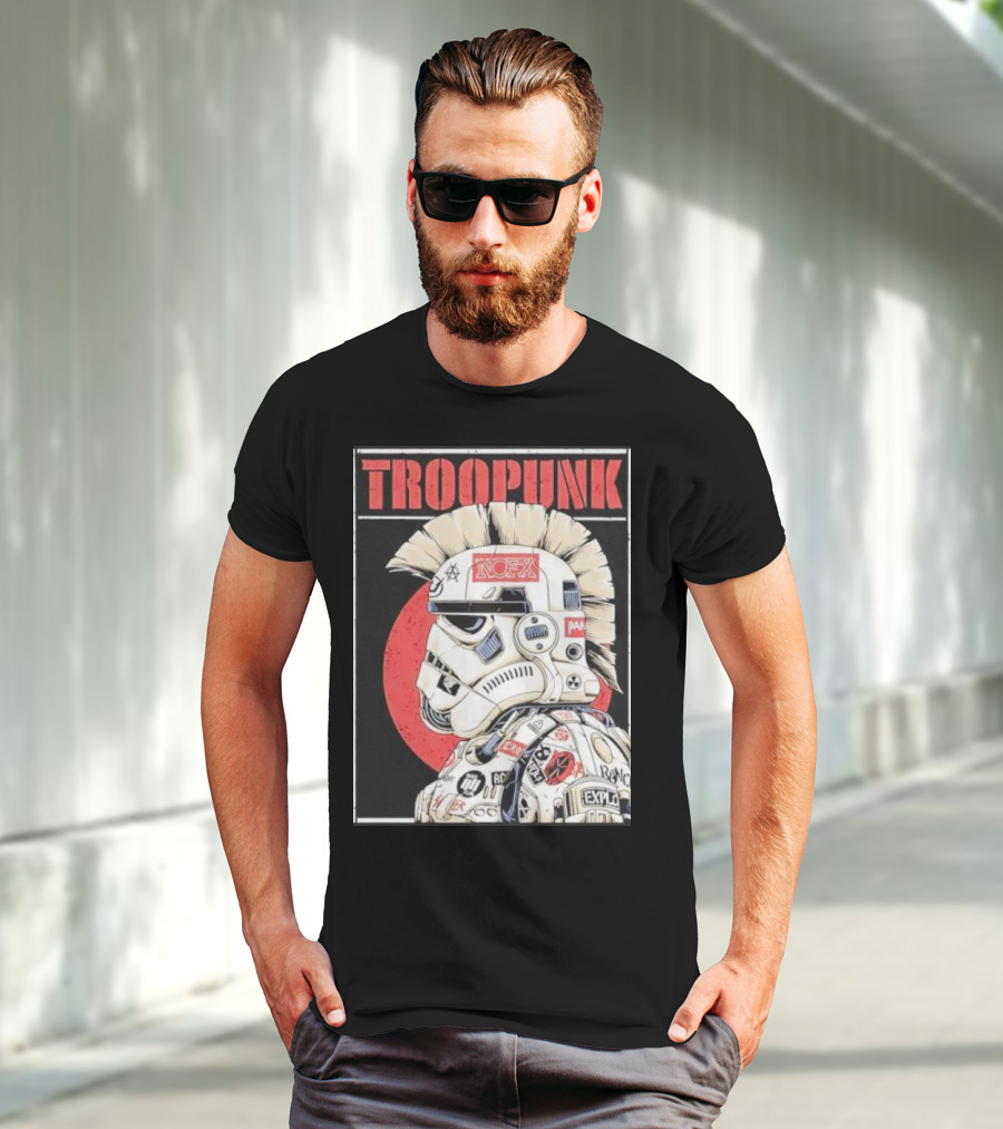 TROOPUNK NOFX Punk Rock Star Wars Stormtrooper T-Shirt