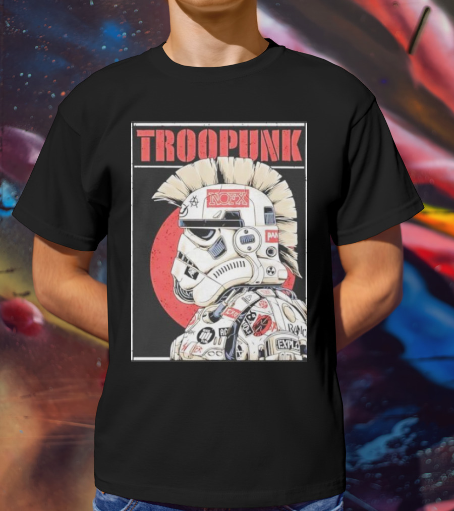 TROOPUNK NOFX Punk Rock Star Wars Stormtrooper T-Shirt