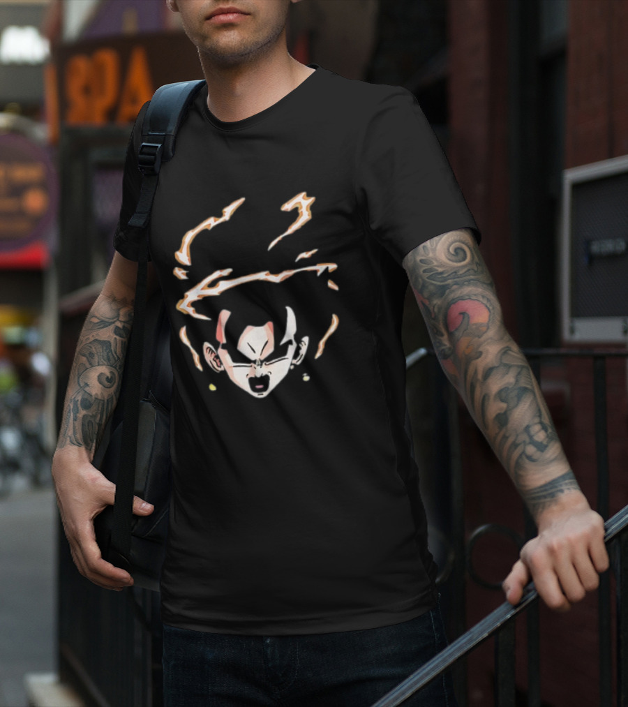 Vegito Dragon Ball Super Saiyan Fusion Face Anime T-Shirt