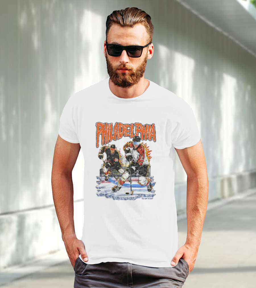 Philadelphia Flyers Hockey Matvei Michkov The Wait Is Over T-Shirt