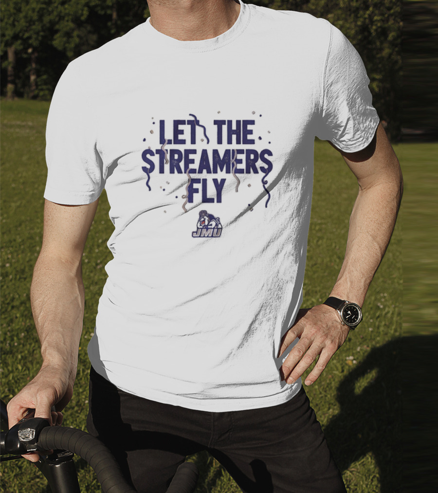 James Madison Dukes Let The Streamers Fly JMU Football Vintage T-Shirt