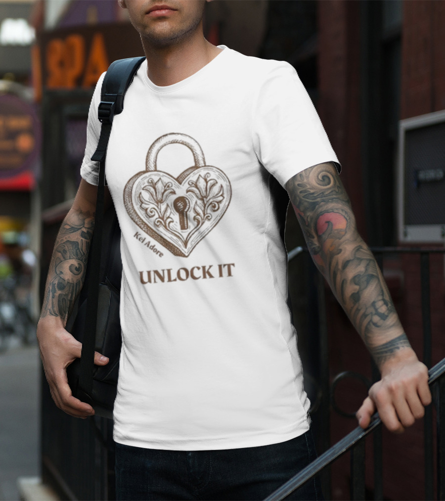 Kel Adore Unlock It Heart Padlock T-Shirt