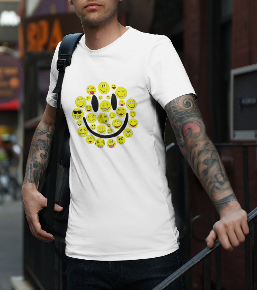 Smiles Icons Faces Collection T-Shirt