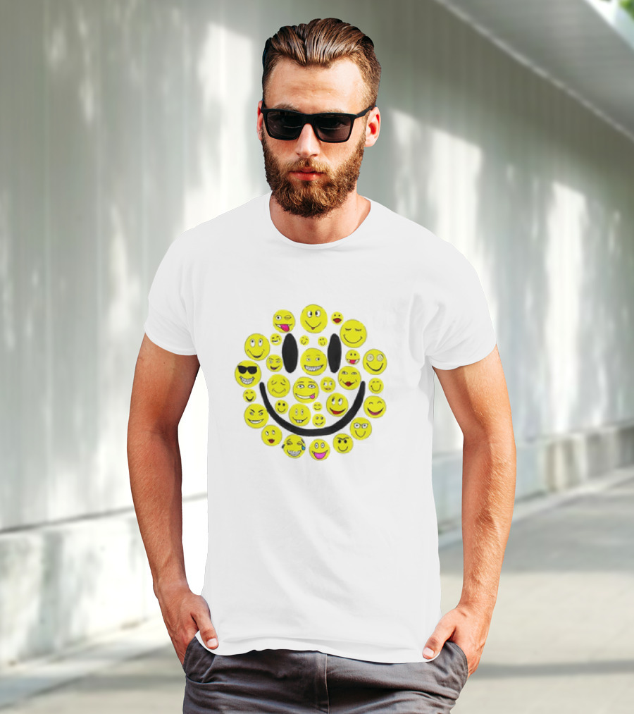 Smiles Icons Faces Collection T-Shirt
