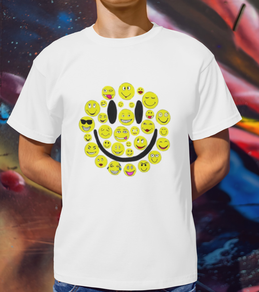 Smiles Icons Faces Collection T-Shirt