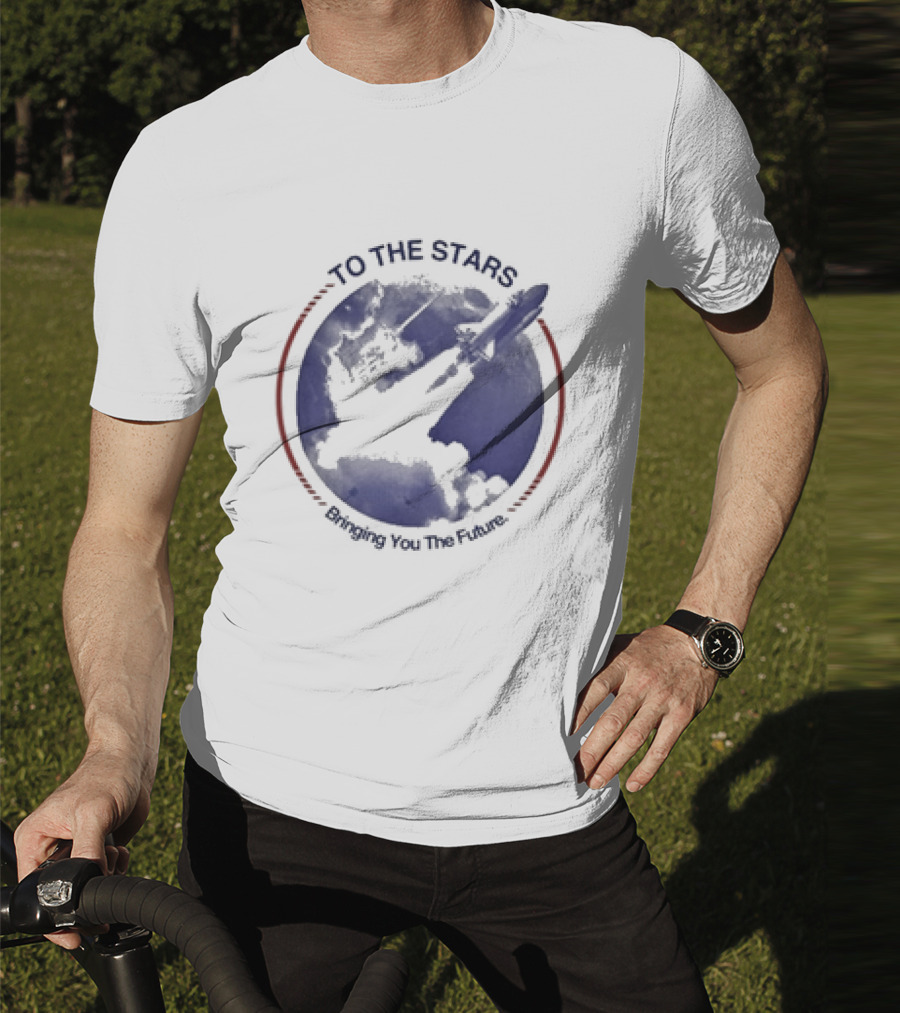 To The Stars Bringing You The Future Rocket Launch T-Shirt