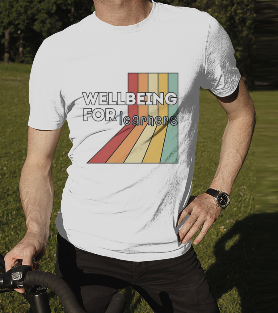 WELLBEING FOR LEARNERS Rainbow Stripes T-Shirt