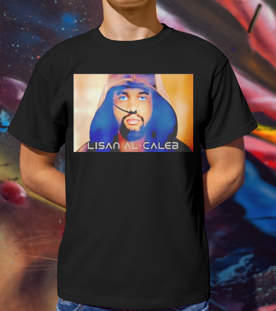 Lisan Al Caleb Blue Hooded T-Shirt