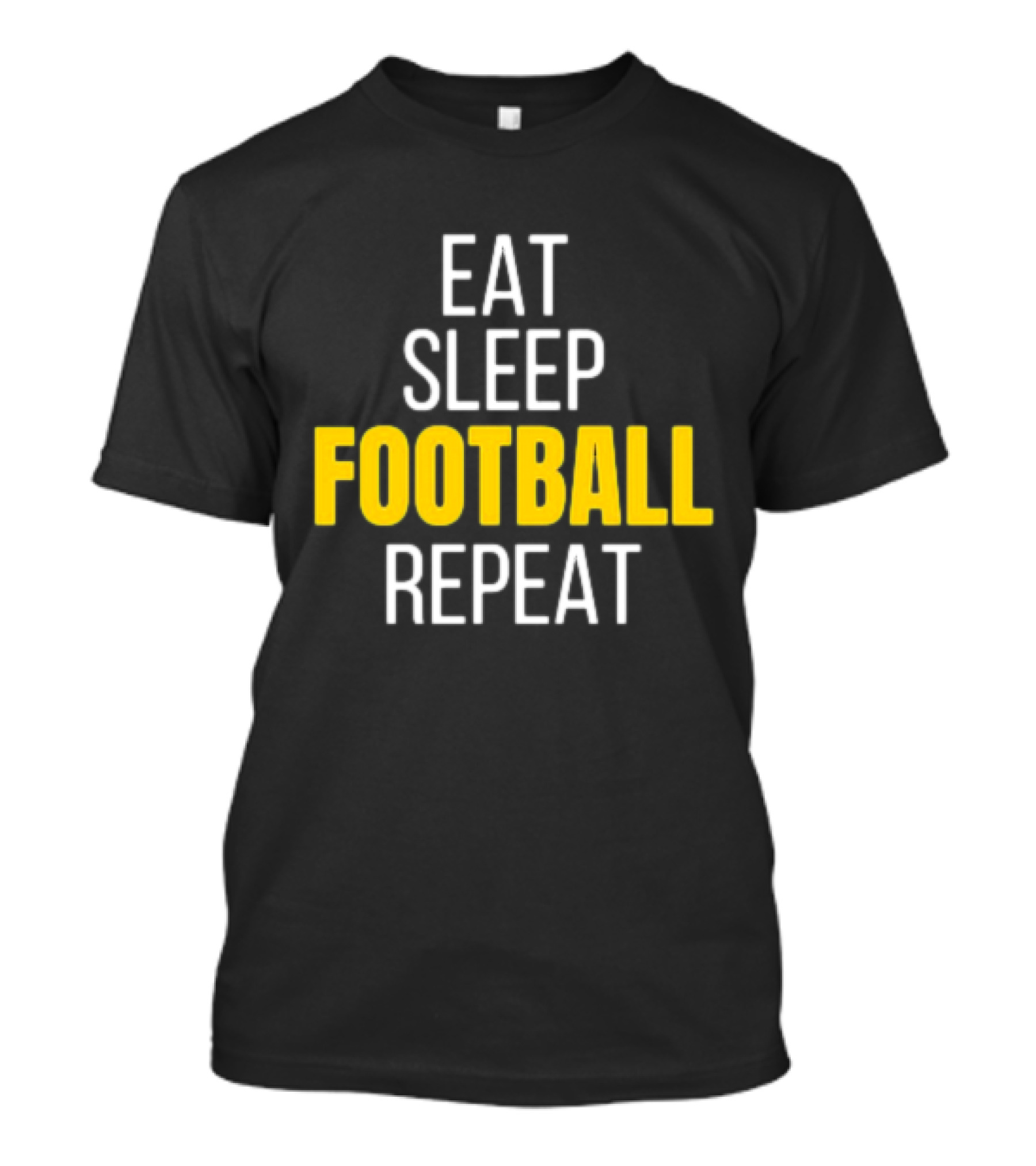 Pittsburgh Steelers Eat Sleep Football Repeat Black And Gold Fan Ritual T-Shirt