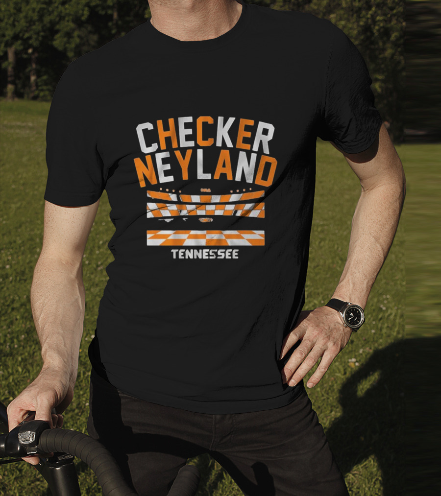 Tennessee Checker Neyland Stadium Football T-Shirt