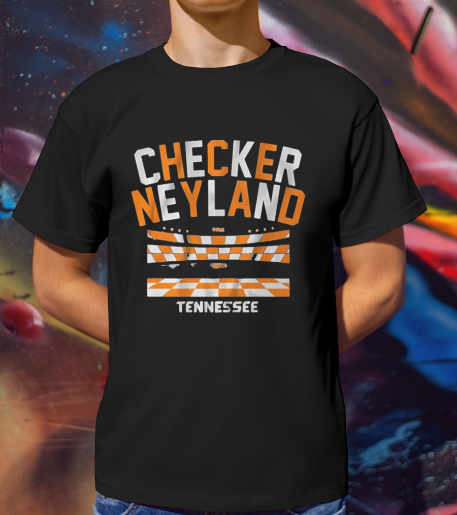Tennessee Checker Neyland Stadium Football T-Shirt