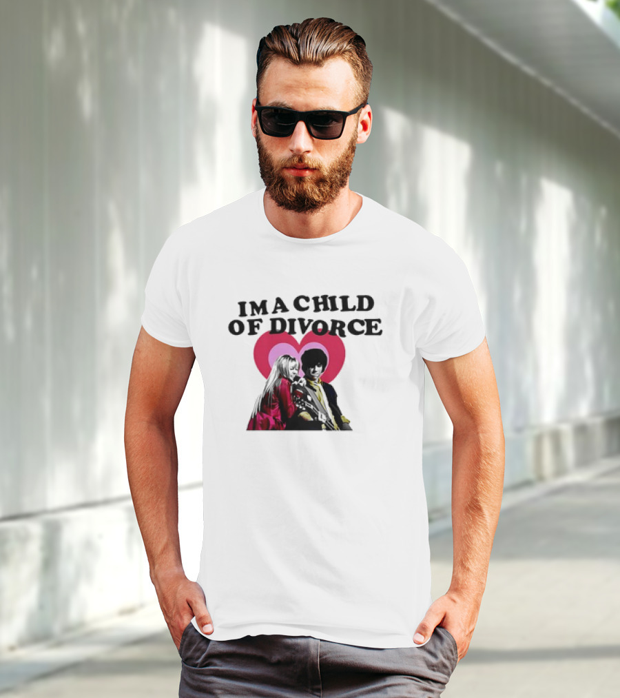 Nick Jonas Miley Cyrus I'm A Child Of Divorce Love Hearts T-Shirt