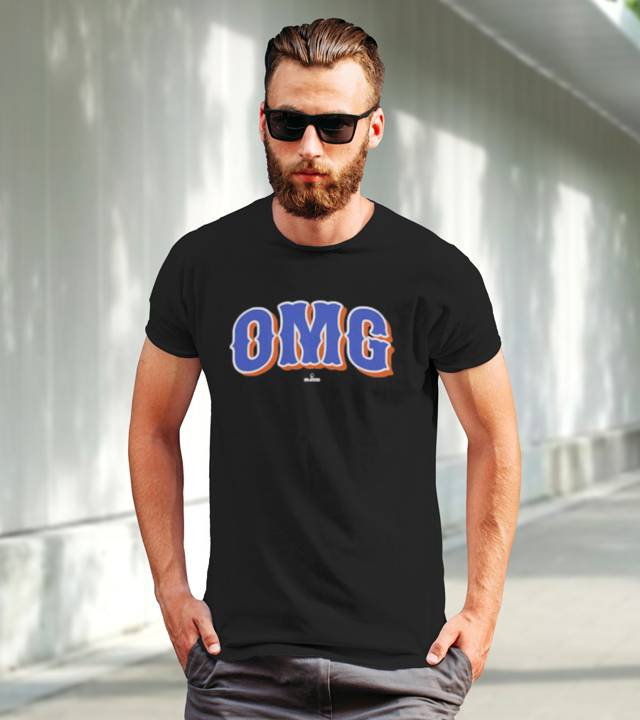 New York Mets OMG Retro Classic Blue Orange T-Shirt