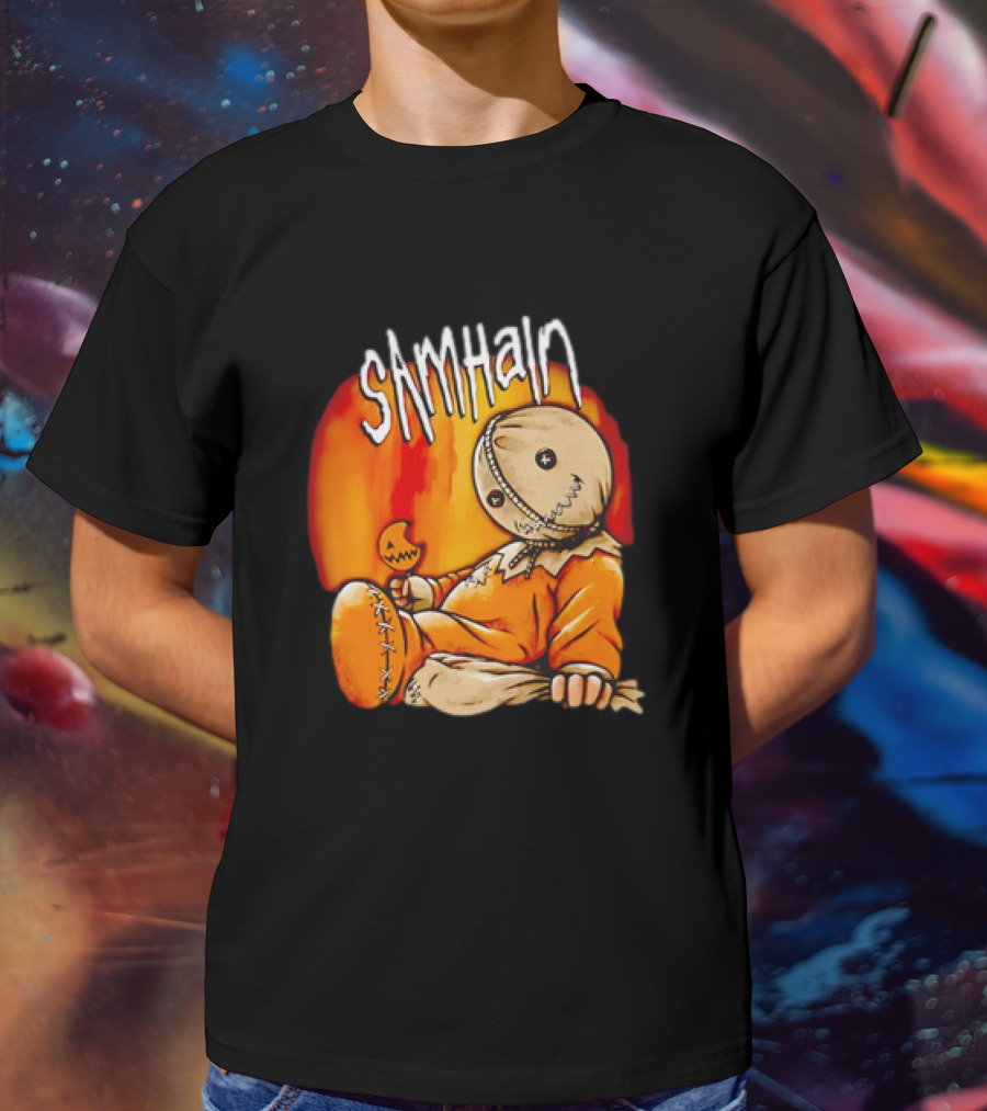 Samhain Trick 'r Treat Sam Korn's Issues Album Mashup T-Shirt