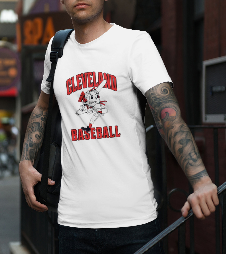 Cleveland Baseball Vintage Mascot Character T-Shirt