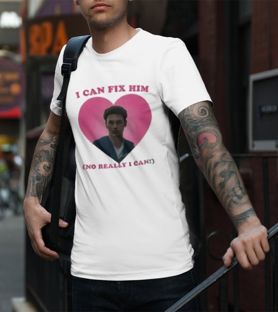 Erik Menendez Pink Heart I Can Fix Him No Really I Can T-Shirt