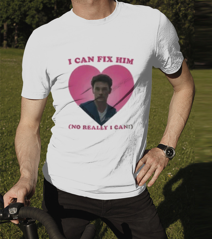 Erik Menendez Pink Heart I Can Fix Him No Really I Can T-Shirt
