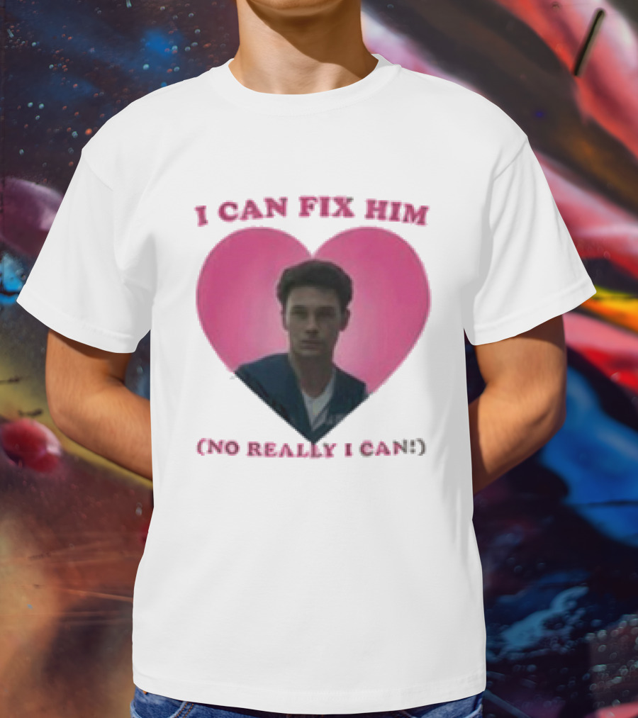 Erik Menendez Pink Heart I Can Fix Him No Really I Can T-Shirt