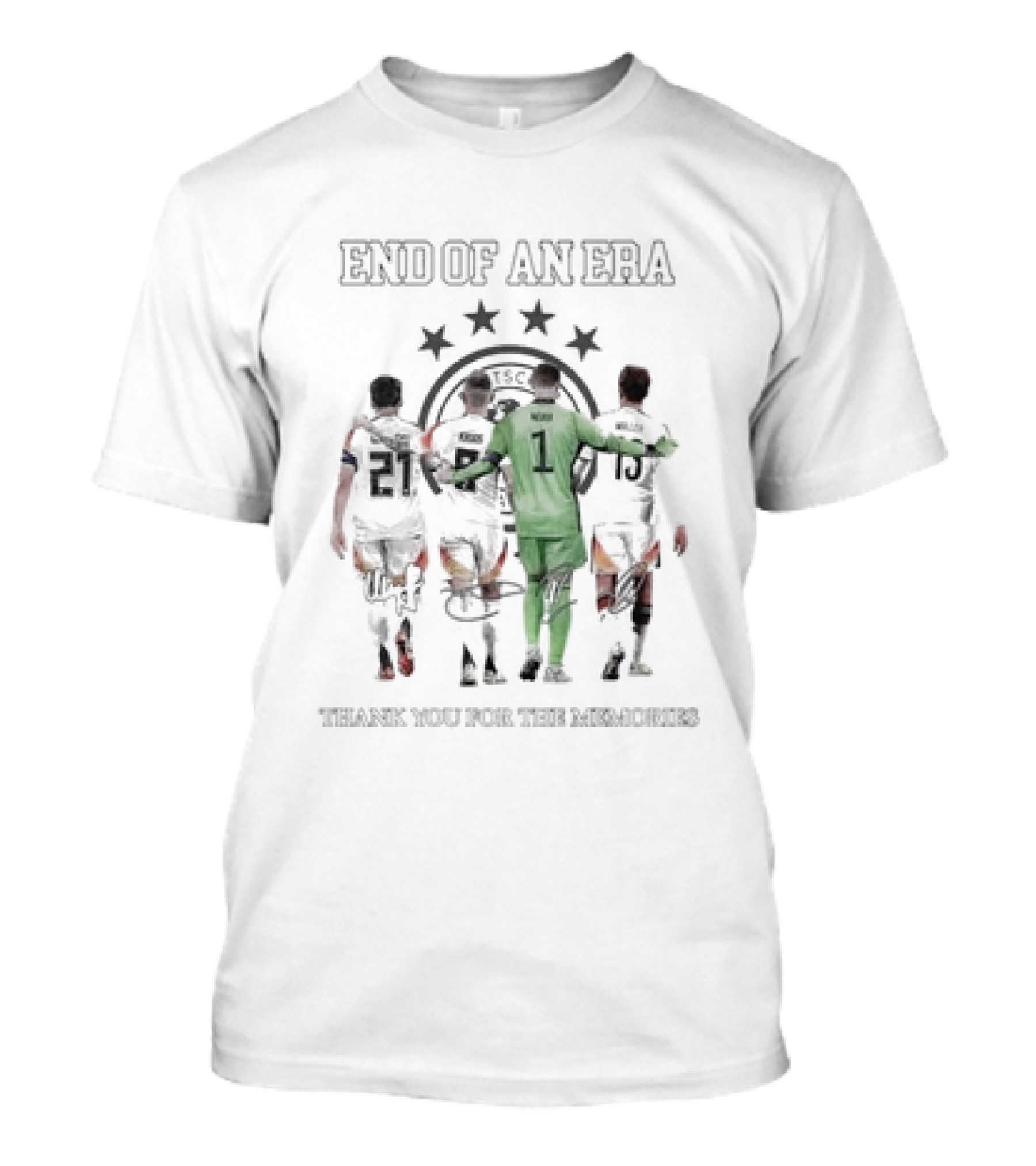 Germany National Football Team End Of An Era Thank You For The Memories T-Shirt