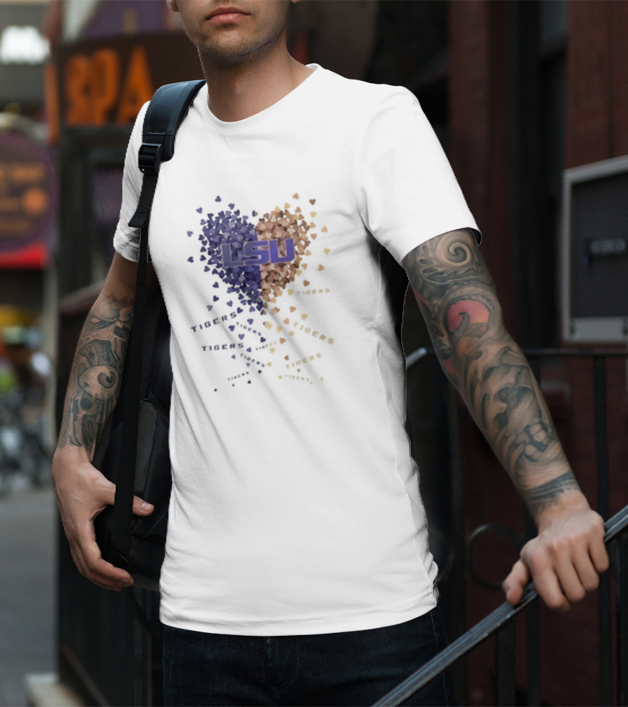 LSU Tigers Heart Of Passion In Purple And Gold T-Shirt