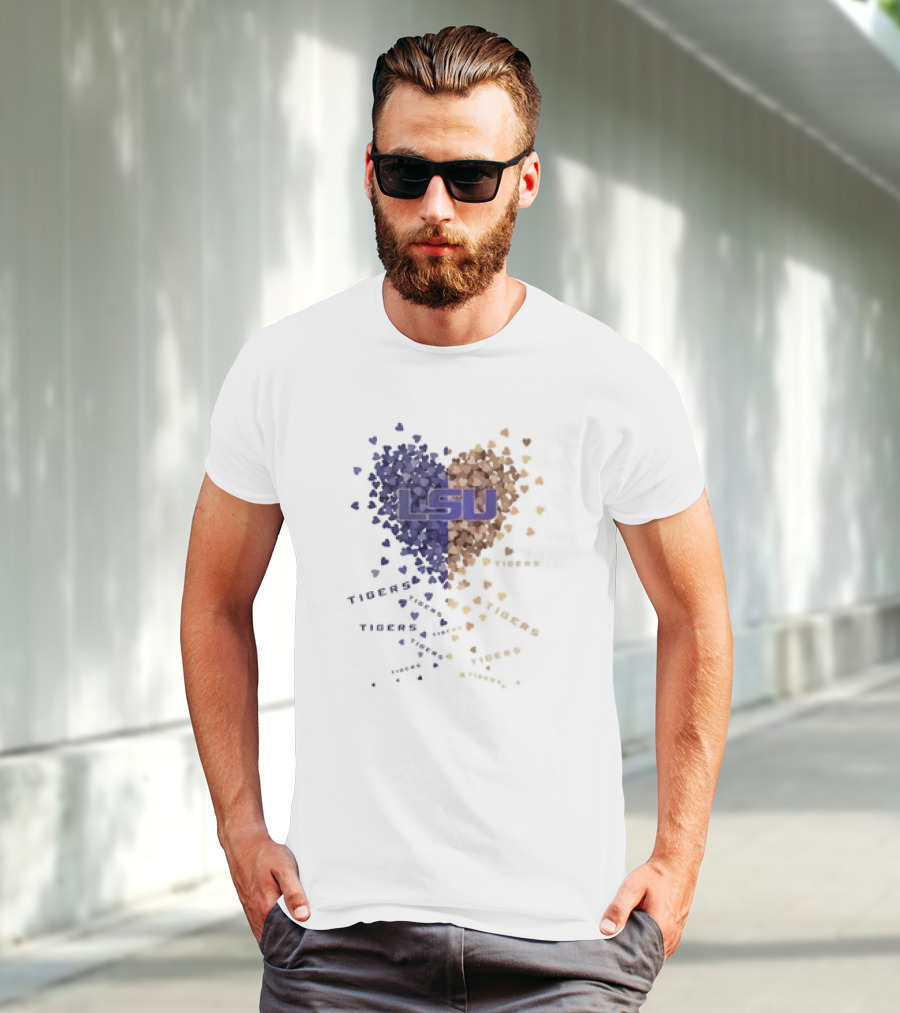 LSU Tigers Heart Of Passion In Purple And Gold T-Shirt