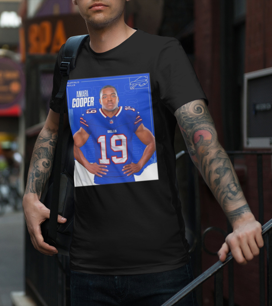 Amari Cooper Buffalo Bills NFL Football Player Card T-Shirt