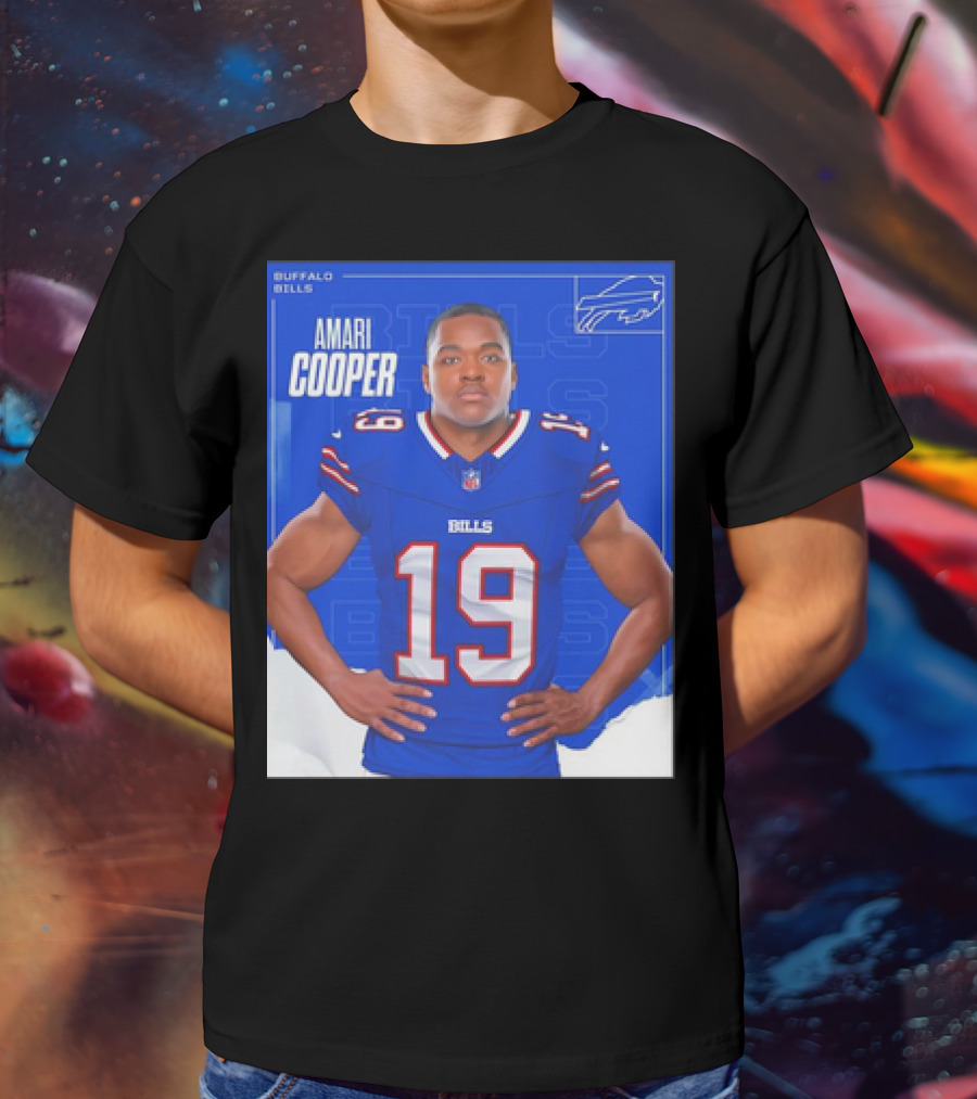 Amari Cooper Buffalo Bills NFL Football Player Card T-Shirt