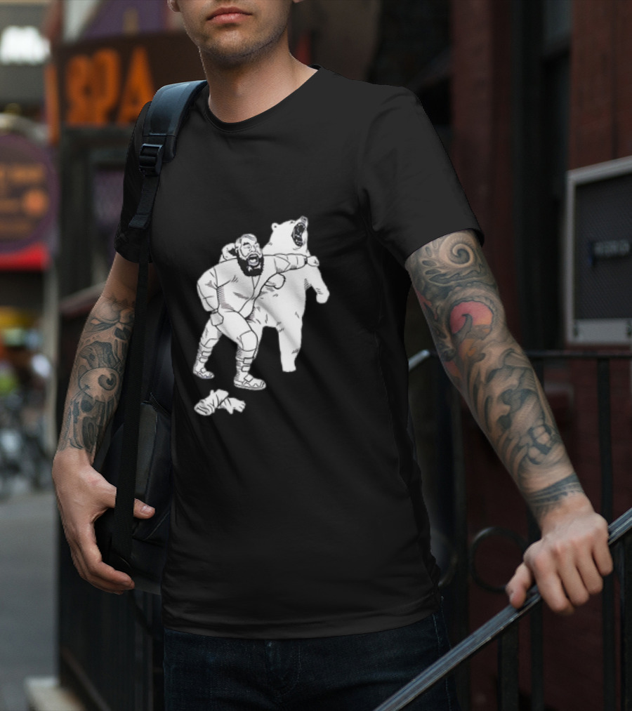 Brian The Bear Wrestling Match Showdown T-Shirt