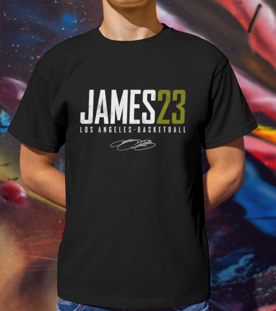 LeBron James Los Angeles Basketball James23 Signature T-Shirt