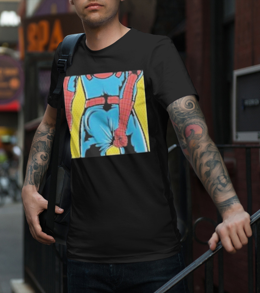 Spider-Man Suit Tightness Issue Visual Pop T-Shirt