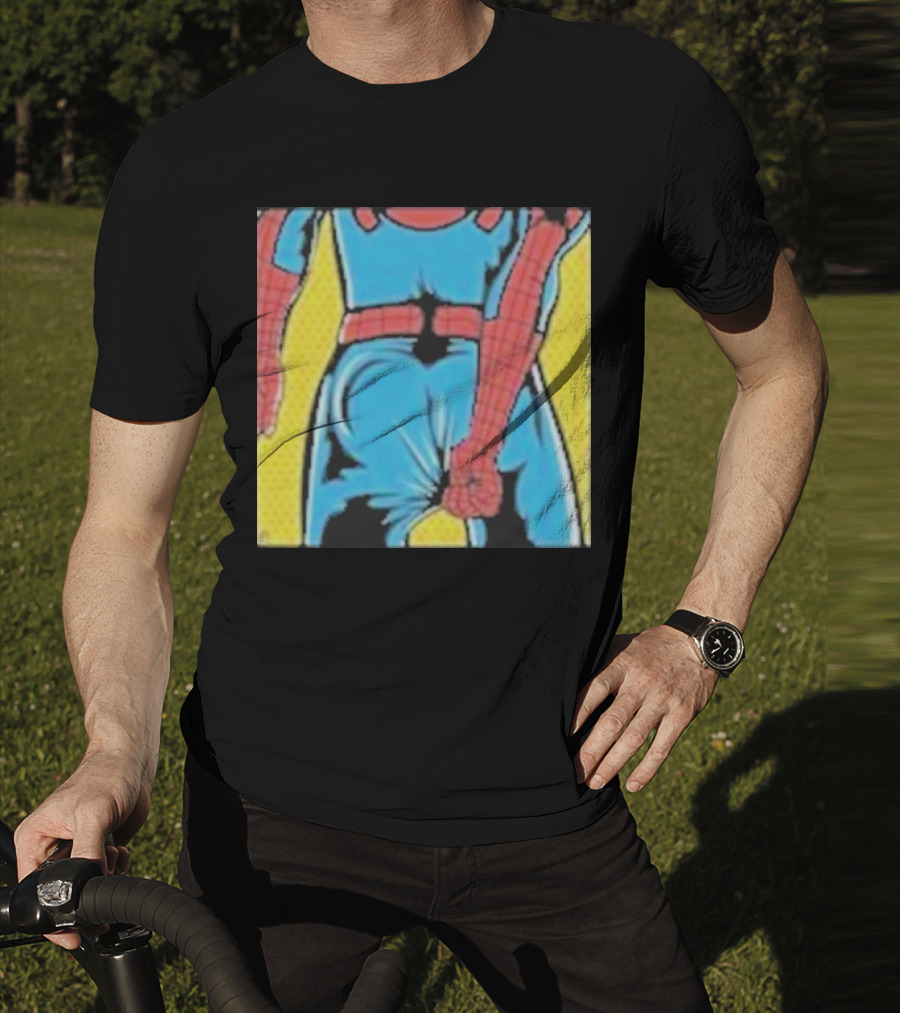 Spider-Man Suit Tightness Issue Visual Pop T-Shirt