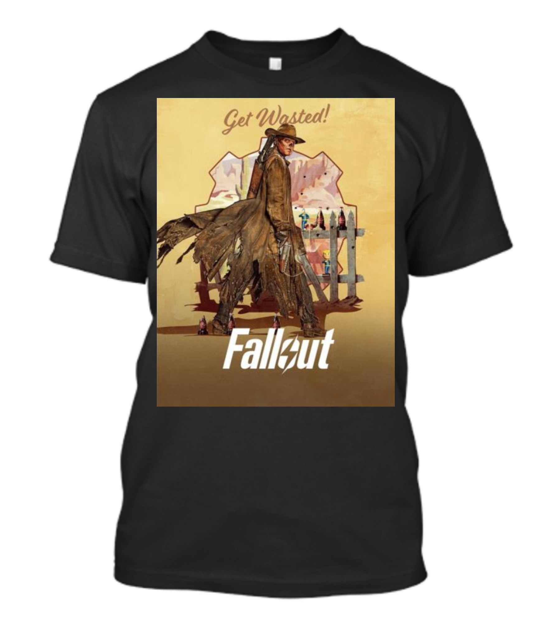 Get Wasted Fallout Series Western Theme Premieres April 12 On Prime Video T-Shirt