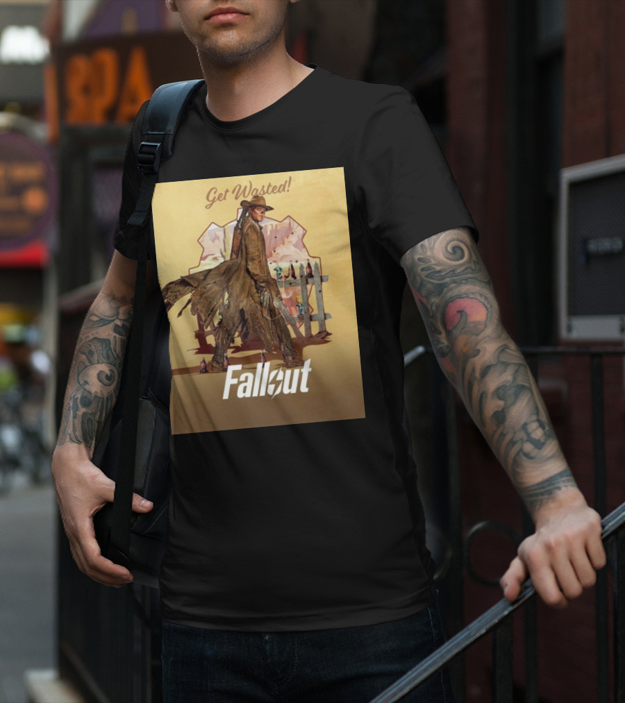 Get Wasted Fallout Series Western Theme Premieres April 12 On Prime Video T-Shirt