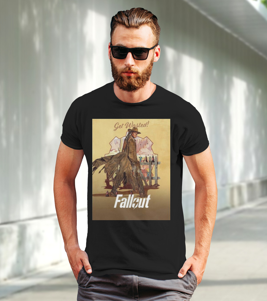 Get Wasted Fallout Series Western Theme Premieres April 12 On Prime Video T-Shirt