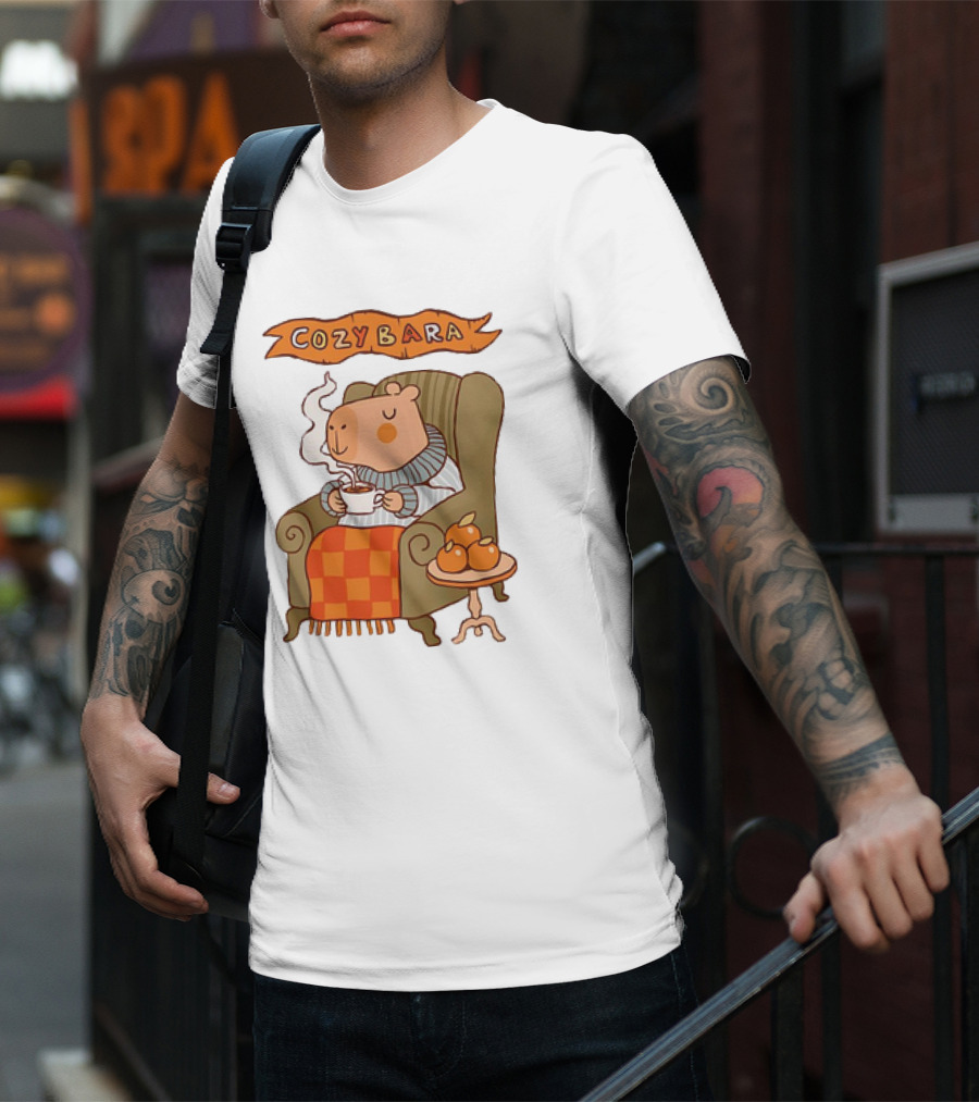 Cozybara Capybara Meme Cute T-Shirt