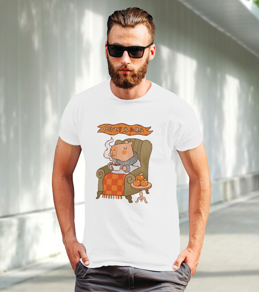 Cozybara Capybara Meme Cute T-Shirt