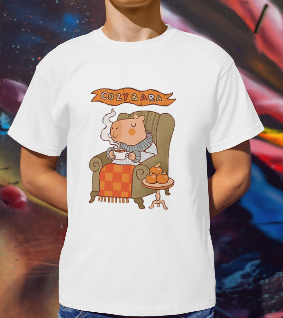 Cozybara Capybara Meme Cute T-Shirt