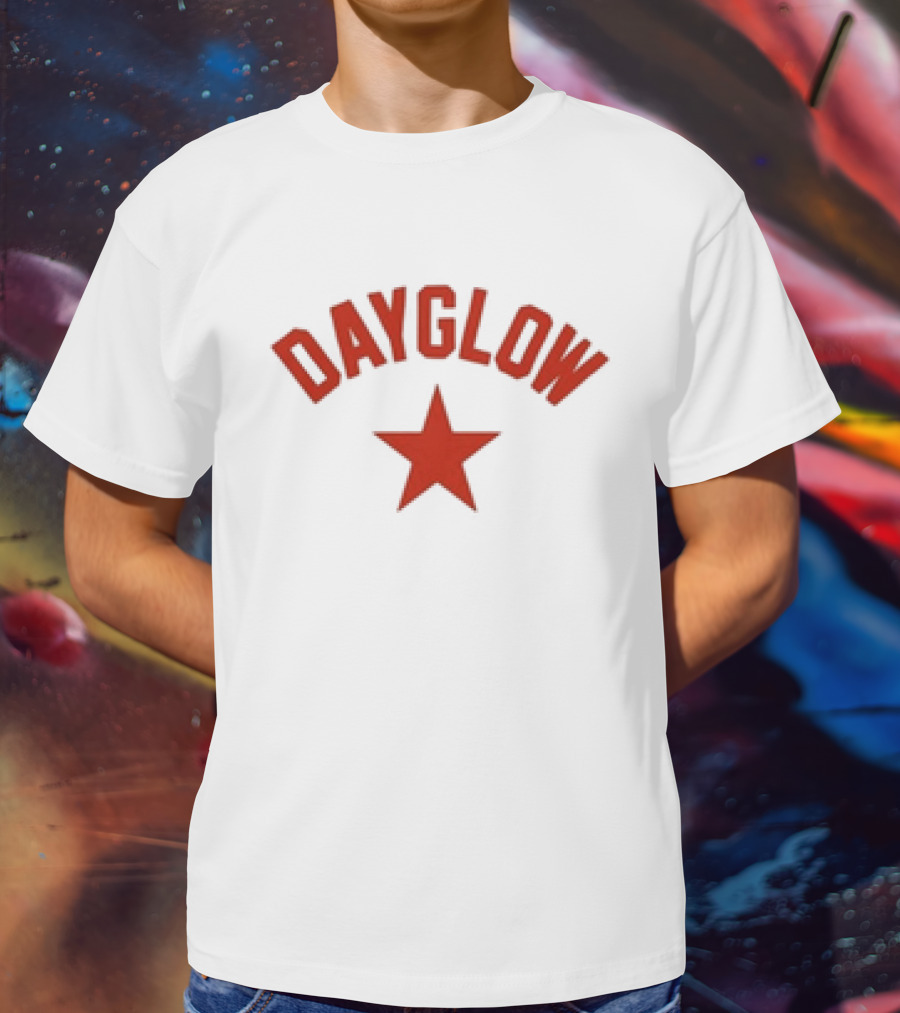 Dayglow Red Star White T-Shirt