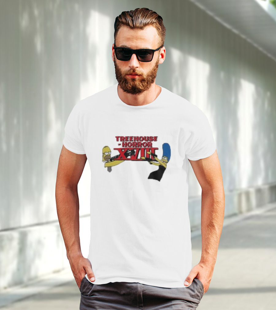 Treehouse Of Horror XVIII The Simpsons Homer Marge Babbitt Revived T-Shirt