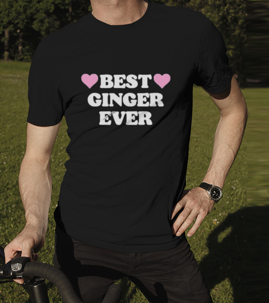 Best Ginger Ever Hearts T-Shirt