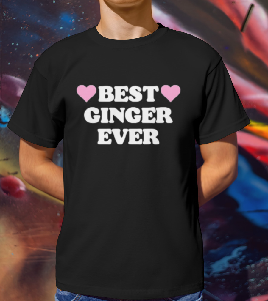 Best Ginger Ever Hearts T-Shirt