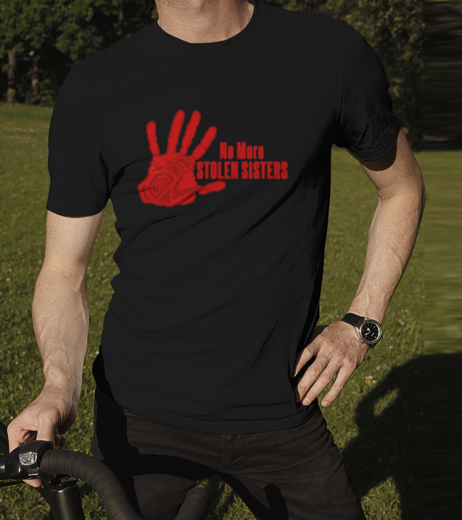 No More Stolen Sisters Red Blood Hand T-Shirt