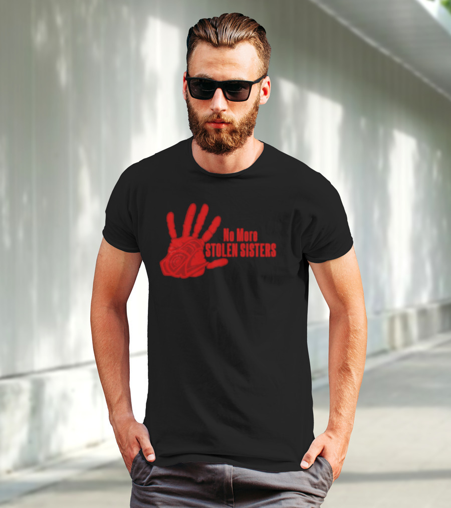 No More Stolen Sisters Red Blood Hand T-Shirt