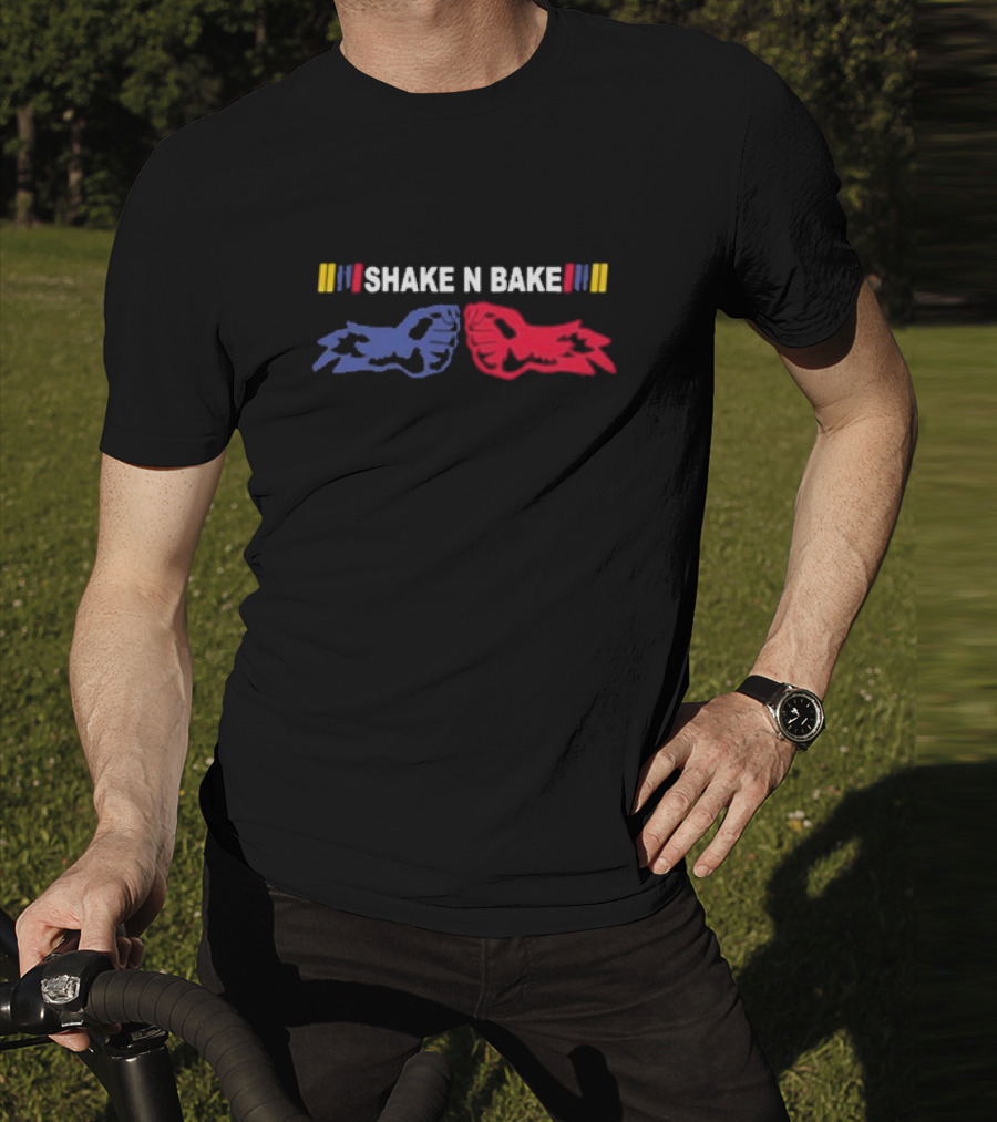 Shake N Bake Racing Hands Clap Colors Nascar T-Shirt