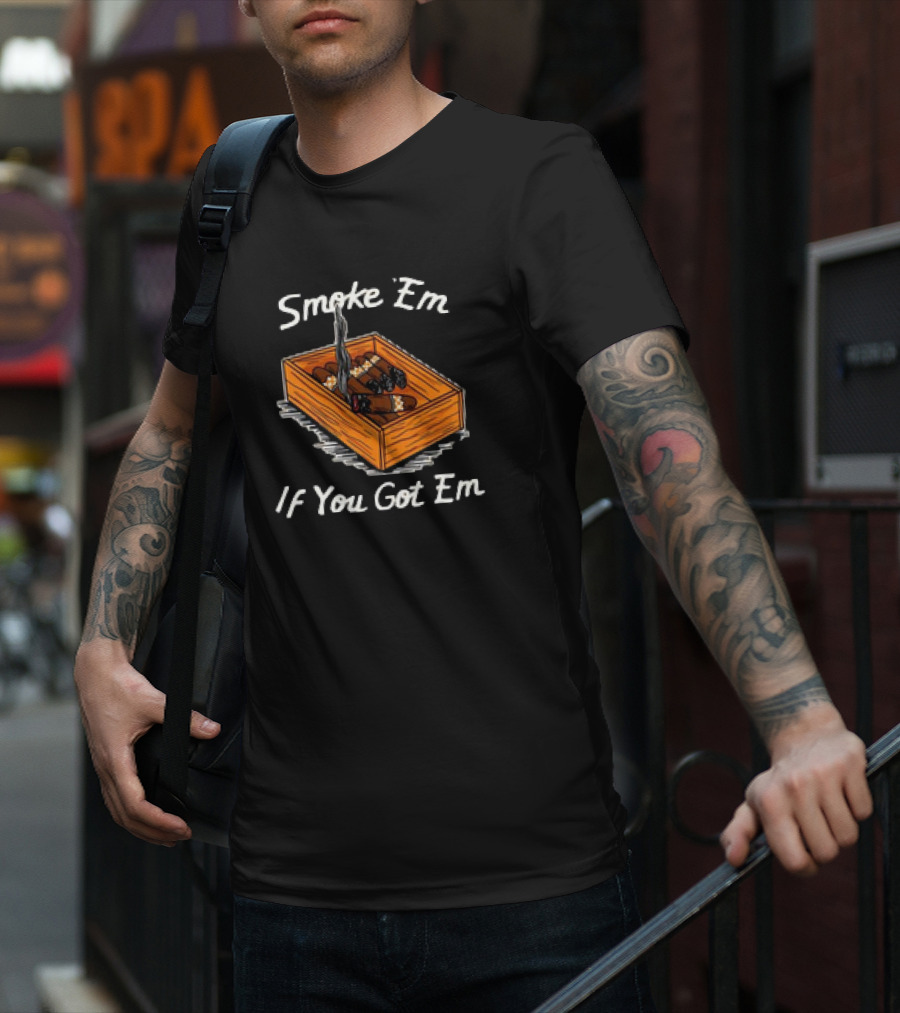 Smoke ‘Em If You Got Em Tennessee Volunteers Beat Alabama Crimson Tide Cigar Box T-Shirt