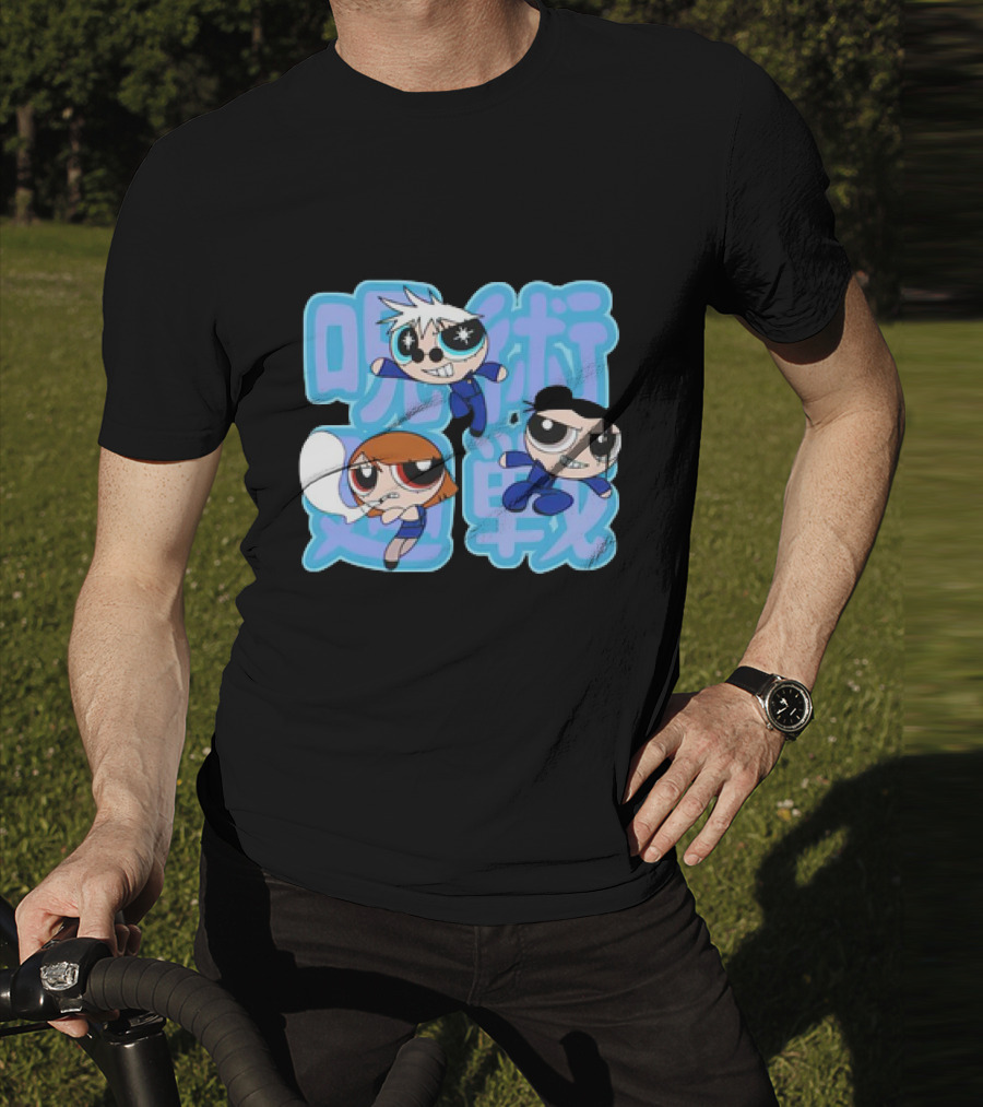 Jujutsu Kaisen Powerpuff Girls Gojo Satoru Mashup T-Shirt