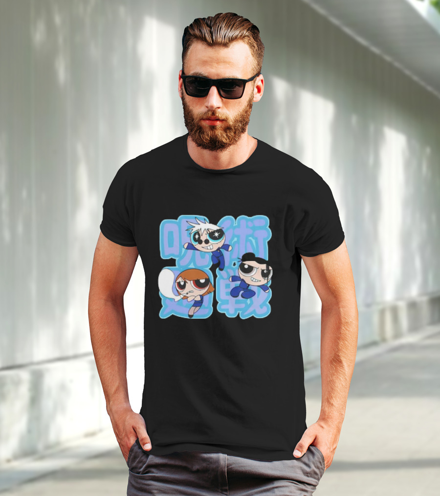 Jujutsu Kaisen Powerpuff Girls Gojo Satoru Mashup T-Shirt