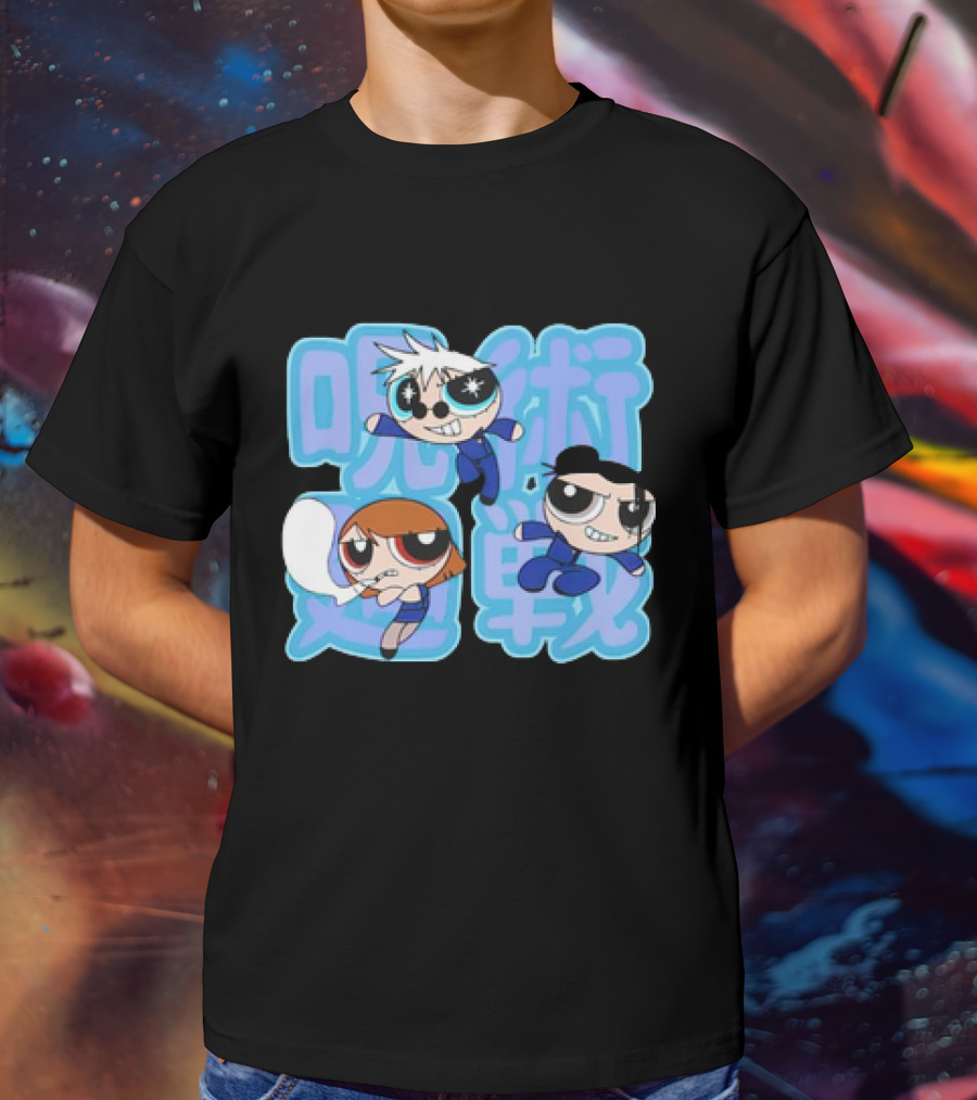 Jujutsu Kaisen Powerpuff Girls Gojo Satoru Mashup T-Shirt