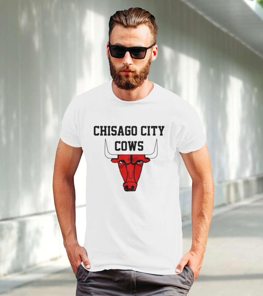 Chisago City Cows Red Bull Head T-Shirt